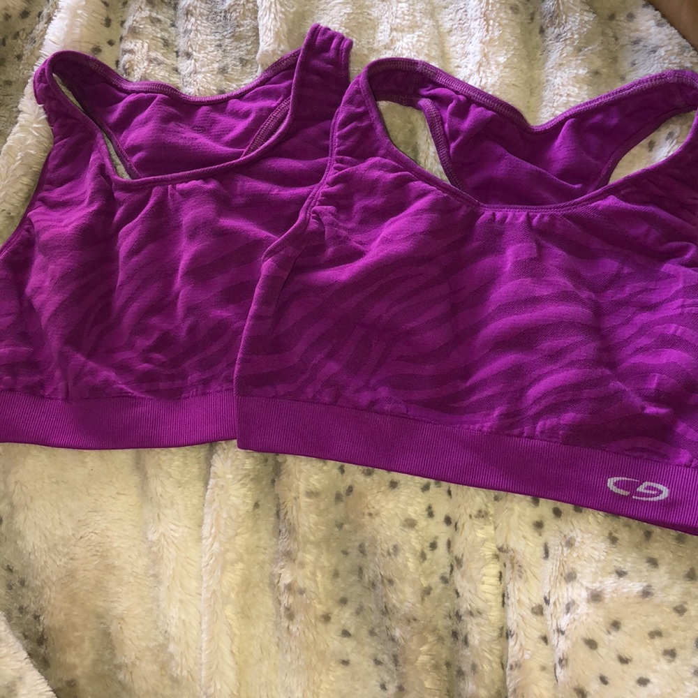 Champion- double pack purple sports bras